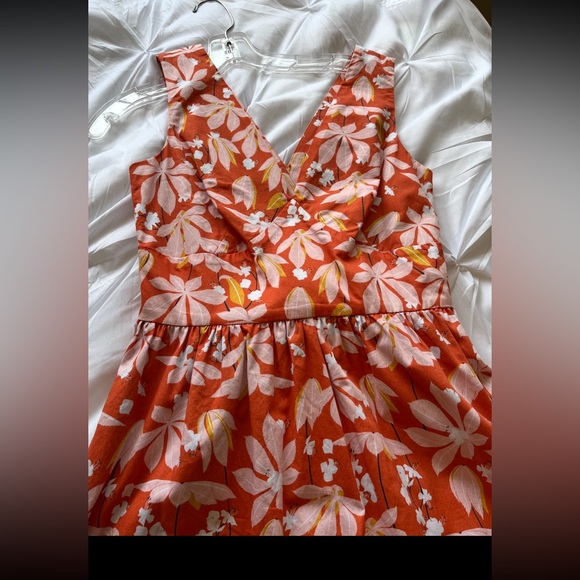 SASHI & BABY X DILLARDS DANY FLORAL TIE RED MINI DRESS SIZE 4 - Picture 5 of 10